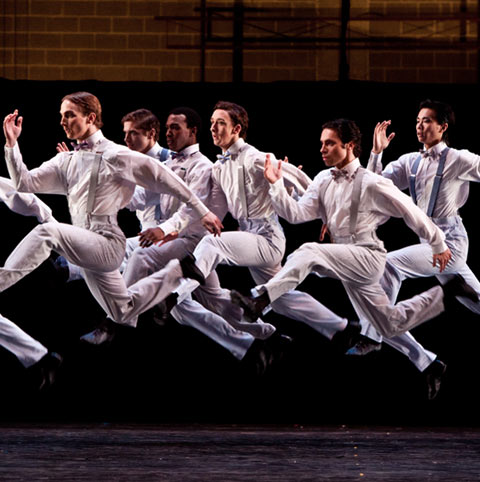 Artists of Houston Ballet in Stanton Welch's The Gentelmen. © Amitava Sarkar. (Click image for larger version)