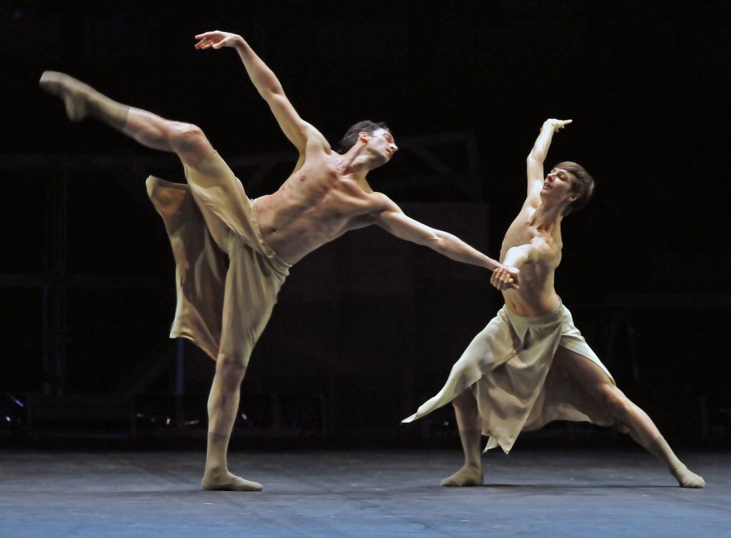 Raphael Coumes-Marquet and Jan Casier in Faun(e). © Dave Morgan. (Click image for larger version)