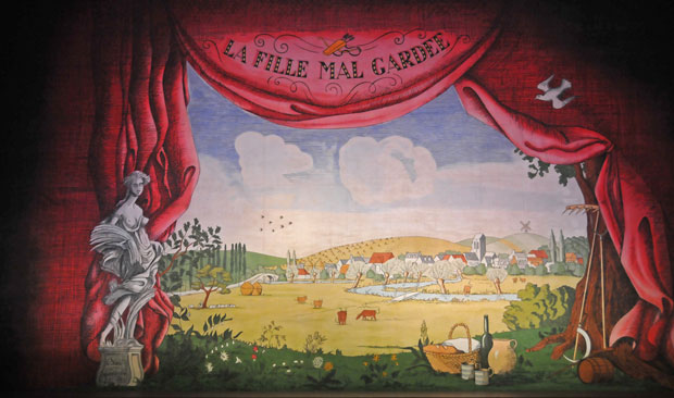 Front screen of La fille mal gardee. © Dave Morgan. (Click image for larger version)