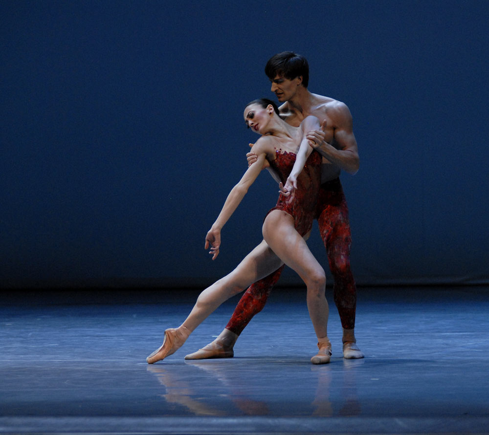 Victoria Jaiani and Temur Suliashvili, (Joffrey Ballet) in Bells. © Lado Vachnadze. (Click image for larger version)
