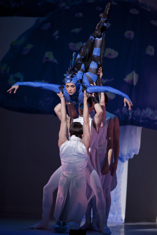 Sona Kharatian (Caterpillar) in The Washington Ballet's Alice (in Wonderland). © Brianne Bland. (Click image for larger version)