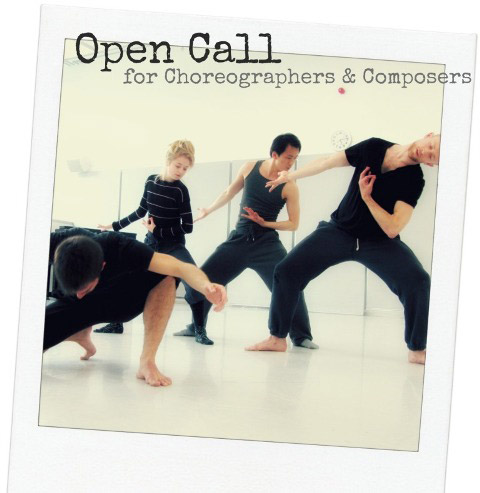 Open Call for Choreographers and Composers poster graphic. © DanceEast.