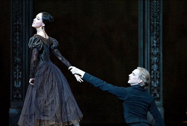 Hee Seo and David Hallberg in Onegin.  Photo: Gene Schiavone. (Click image for larger version)