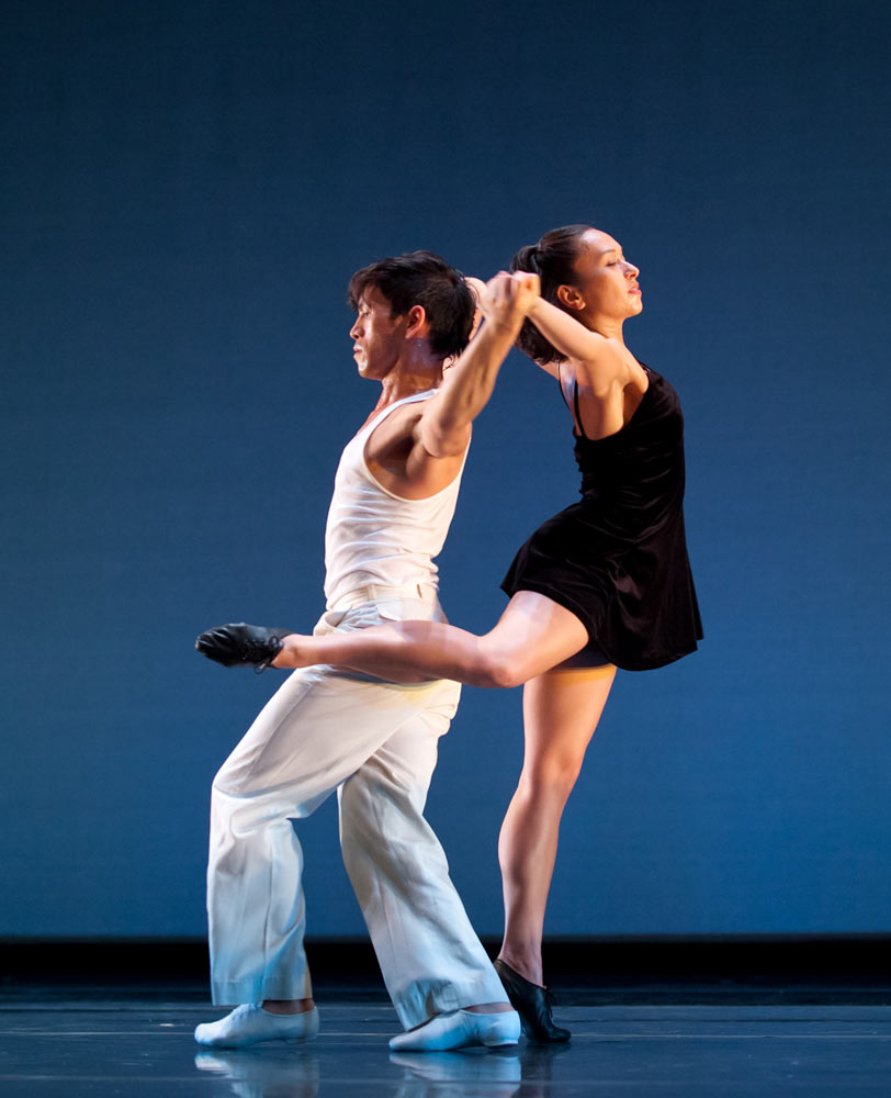 Vanessa Thiessen and Daniel Santos perform in Brenda Way's <I>Part of a Longer Story</I>.<br />© Margo Moritz. (Click image for larger version)