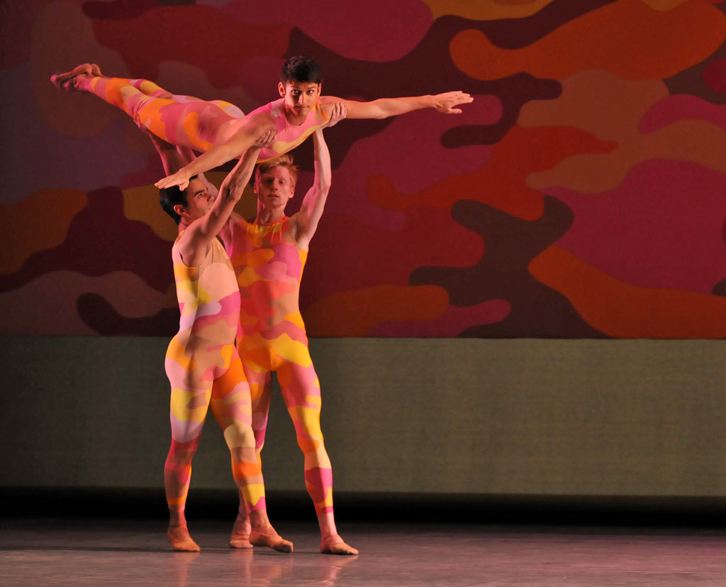 San Francisco Ballet in Morris' <I>Beaux</I>.<br />© Dave Morgan and courtesy of San Francisco Ballet. (Click image for larger version)