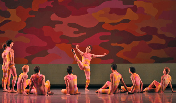San Francisco Ballet in Morris' <I>Beaux</I>.<br />© Dave Morgan and courtesy of San Francisco Ballet. (Click image for larger version)