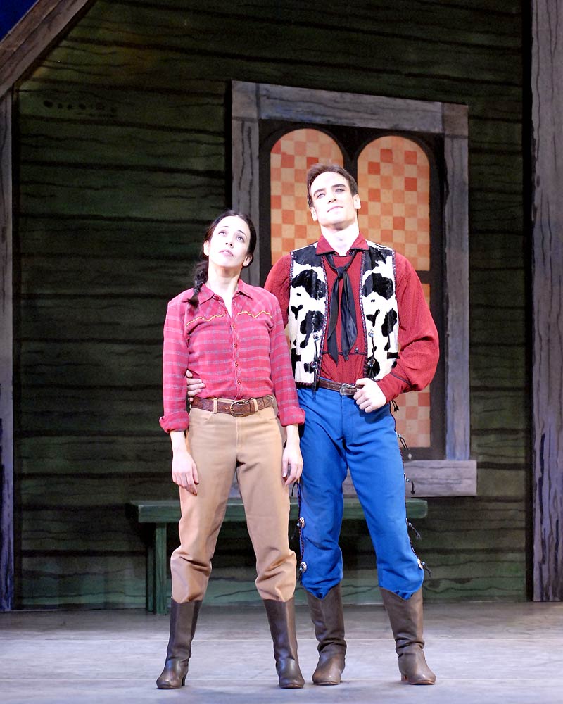 Xiomara Reyes and Sascha Radetsky in <I>Rodeo</I>.<br />© Gene Schiavone. (Click image for larger version)