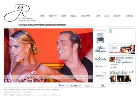 Official Website of Riccardo Cocchi and Yulia Zagoruychenko at rydance.com