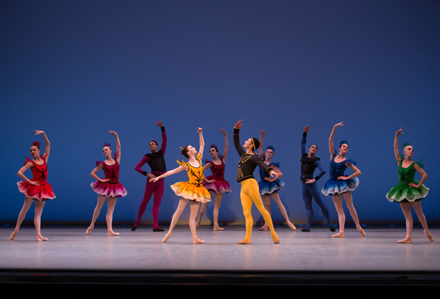Suzanne Farrell Ballet in <I>Danses Concertantes</I>.<br />© Rosalie O'Connor. (Click image for larger version)