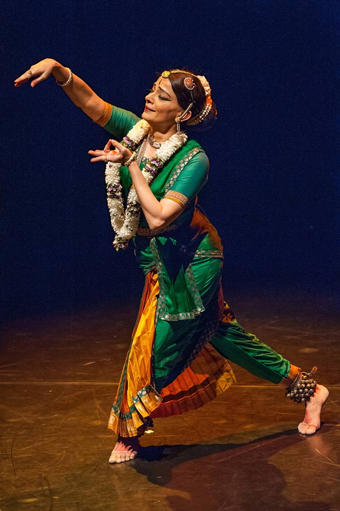 Malavika Sarukkai performs in <I>The Spirit of the Body</I>.<br />© Stephanie Berger. (Click image for larger version)