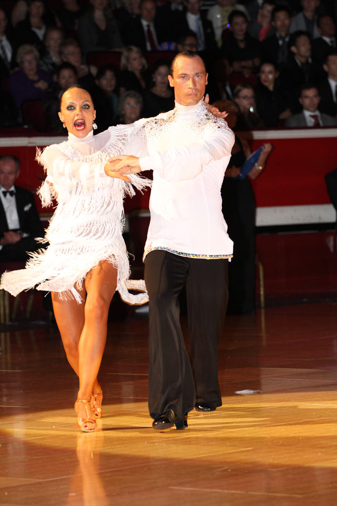 Sergey Surkov and Melia, third in Professional Latin.<br />© Thomas Morton. (Click image for larger version)